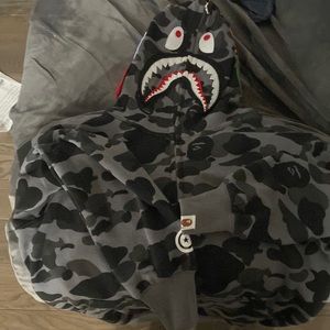 Brand new bape zip up size s